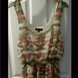 Muti colored high-low dress